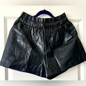 Faux Leather Shorts